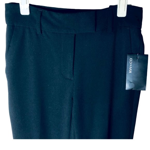 NWT-RW&CO full-length black pants size 0 - Picture 4 of 9